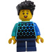 LEGO Boy - Medium Azure oben Minifigur