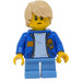 LEGO Boy Rider with Tousled Tan Hair Minifigure