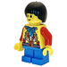 LEGO Boy mit Schwarz Bowl-Cut Haar und Affe King Jacket Minifigur