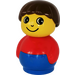 LEGO Boy mit Blau Base und rot oben Primo Abbildung