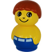 LEGO Boy met Blauw Basis met Wit Riem Primo-figuur
