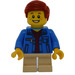 LEGO Boy met Blauw Jacket minifiguur
