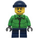 LEGO Boy avec Bright Green Jacket Figurine