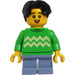 LEGO Boy mit Leuchtendes Grün Pullover Minifigur