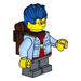 LEGO Boy with Bright Light Blue Jacket Minifigure