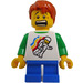 LEGO Boy with classic space minifig shirt Minifigure