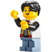 LEGO Boy with Colourful Jacket Minifigure