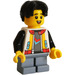 LEGO Boy с Colourful Яке Минифигурка