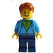 LEGO Boy with Dark Azure Sweater Minifigure