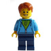 LEGO Boy avec Dark Azure Sweater Figurine