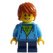 LEGO Boy met Dark Azure Sweater minifiguur