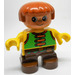 LEGO Boy avec green vest Duplo Figure