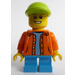 LEGO Boy with Orange Jacket Minifigure