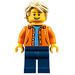 LEGO Boy mit Orange Jacket Minifigur