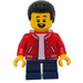 LEGO Boy con Rojo Baseball Chaqueta Minifigura