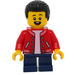 LEGO Boy with Red Baseball Jacket Minifigure
