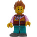 LEGO Boy med reddish Brun Jacka och Snowshoe Minifigur