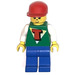 LEGO Boy avec „T“ sur Shirt et rouge Casquette Figurine