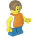 LEGO Boy met Wit Tank Top en Reddingsvest minifiguur