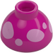 LEGO Brick 1.5 x 1.5 x 0.7 Round Dome Hat with Pink circles / splotches (37840 / 104679)