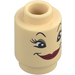 LEGO Brick 1 x 1 Round with Babette Face with Dark Red Lips with Open Stud (3062) LEGO Brick 1 x 1 Round with Babette Face with Dark Red Lips with Open Stud (3062)