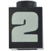 LEGO Brick 1 x 1 with '2' (3005)