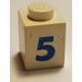 LEGO Brick 1 x 1 with Bold number 5 (3005)