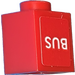 LEGO Brick 1 x 1 with BUS (on both sides) Sticker (3005)