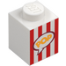 LEGO Brick 1 x 1 with 'POP' in speech bubble (33466 / 119178)
