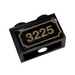 LEGO Brick 1 x 2 with '3225' with outline in gold Sticker with Bottom Tube (3004)