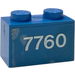 LEGO Brick 1 x 2 with '7760' Sticker with Bottom Tube (3004)