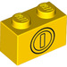 LEGO Steen 1 x 2 met Coin met buis aan de onderzijde (3004 / 76891)