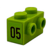 LEGO Brick 1 x 2 with Studs on One Side with Number 05 (left) Sticker (11211)