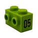 LEGO Brick 1 x 2 with Studs on One Side with Number 05 (right) Sticker (11211)