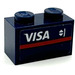 LEGO Brick 1 x 2 with Studs on One Side with VISA (left) Sticker (11211)