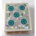 LEGO Brick 1 x 2 x 2 with Dark Turquoise Hexagon on Holographic Silver Sticker with Inside Stud Holder (3245)