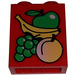 LEGO Steen 1 x 2 x 2 met Fruit met binnenas houder (3245 / 40114)