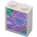 LEGO Brick 1 x 2 x 2 with Heartlake Map Sticker with Inside Stud Holder (3245)