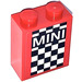 LEGO Brick 1 x 2 x 2 with Mini and checkered Decoration Sticker with Inside Stud Holder (3245)