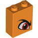 LEGO Brick 1 x 2 x 2 with Orange Eye Right with Inside Stud Holder (3245 / 53112)