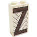 LEGO Ladrillo 1 x 2 x 3 con Timbered &quot;Z&quot; Shape Pegatina (22886)