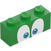 LEGO Brique 1 x 3 avec Bleu Yeux &#039;Larry&#039; (76885 / 103801)