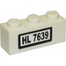 LEGO Ladrillo 1 x 3 con &#039;HL 7369&#039; Pegatina (3622)