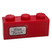 LEGO Brick 1 x 3 with 'Wien - Zürich' (left) Sticker (3622)