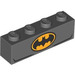 LEGO Brick 1 x 4 with Batman Logo and Lines (3010)