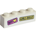 LEGO Brick 1 x 4 with &#039;BFF&#039; and &#039;Girls Rule&#039; Sticker (3010)