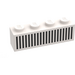 LEGO Brique 1 x 4 avec Noir 20 Bars Grille (3010)