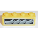 LEGO Brick 1 x 4 with Exhaust Pipes (left) Sticker (3010)