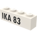 LEGO Brick 1 x 4 with &quot;IKA 83&quot; (3010)