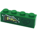 LEGO Brick 1 x 4 with Pizza Graffiti Sticker (3010)